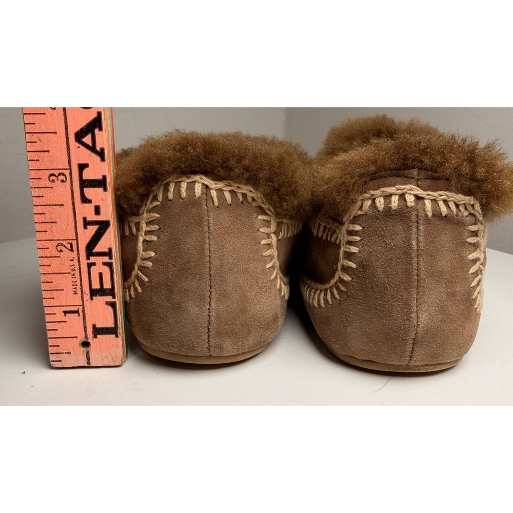 Laidback London Fuyu Shearling Suede Slippers EU 40 US 9.5 Handmade - Picture 9 of 12